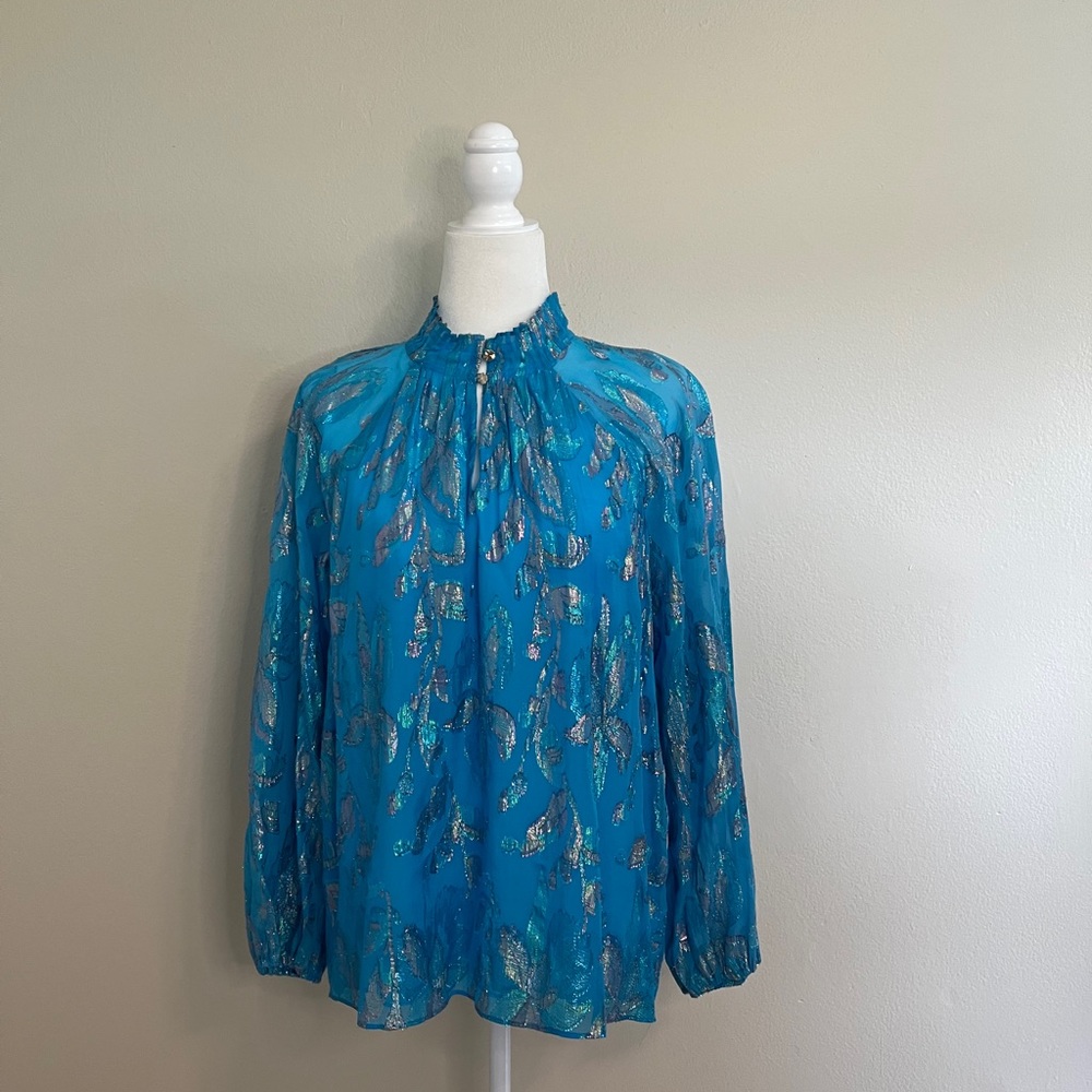 Lilly Pulitzer Giana Silk Blouse